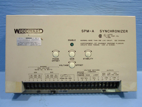 Woodward 9905-002 SPM-A Synchronizer 9905002 Rev. N 115 230 V 10 Watts SPMA 60Hz (NP0304-4)