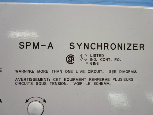 Woodward 9905-002 SPM-A Synchronizer 9905002 Rev. N 115 230 V 10 Watts SPMA 60Hz (NP0304-4)