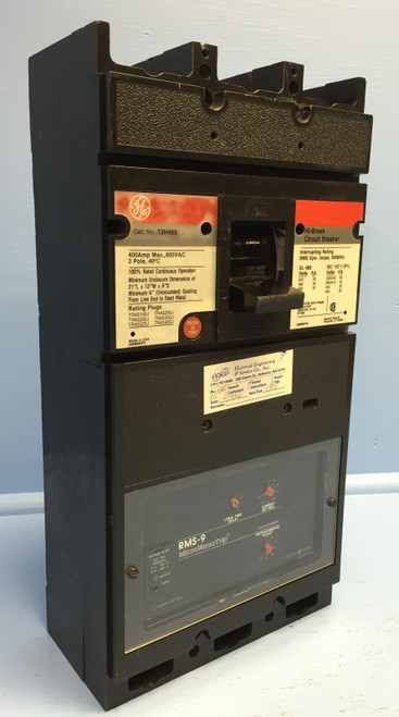 GE TJH4SS 400A Hi-Break Circuit Breaker w/ 225 Amp Plug 3P General Electric (EM0575-1)