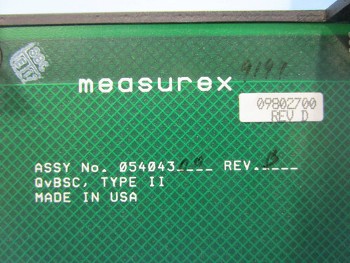 Measurex QvBSC II 09802700 Interface Processor PLC Honeywell 05404300 098027 00 (NP0530-2)