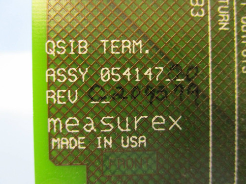 Measurex QSIB Terminal 05414700 PLC Processor Honeywell 054147 00 PC Board (NP0539-2)