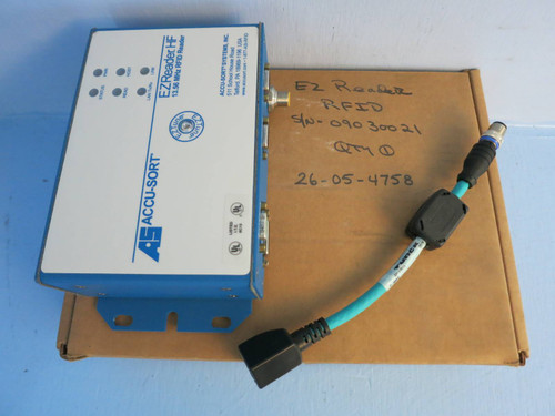 NEW Accu-Sort EZReader HF 13.56 MHz RFID Reader w EZTune PLC 26-05-4758 Systems (PM1064-2)