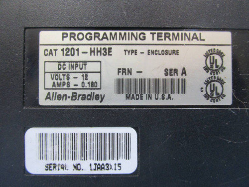 Allen Bradley 1201-HH3E Programming Terminal 1201HH3E Control Panel Interface AB (NP0605-1)