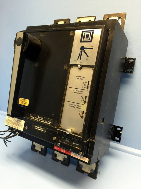 Square D PEF1236G 1200A Circuit Breaker w/ 800 Amp Plug Type PEL 600V w/ Ground (EM0802-1)