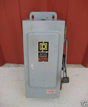 Square D H221A 30A/240V Safety Switch SqD H221-A 30 Amp 240 VAC Disconnect (EBI4164-1)