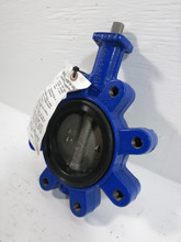 New Isoria 10 3G6K6UY Butterfly Valve PN10 4" New Never Installed (TK5230-1)