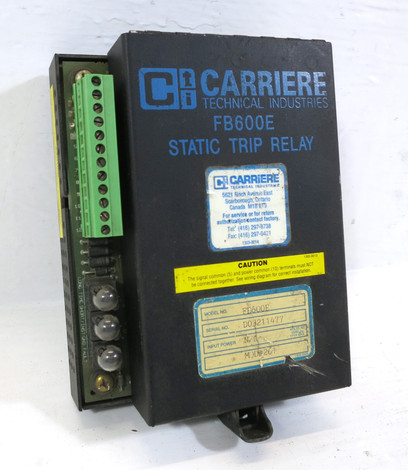 carriere fb600e trip unit time curve