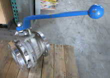 Velan 4" CF8M Ball Valve 4-150 316 Ball Stem RPTFE Seat FB Split 275 PSIG (DW2890-1)