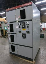 GE 2500A AKD-8 Switchgear AKR Breaker Panel 480V 3W 2500 Amp 4x Compartment (DW4320-1)