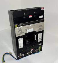 Square D MHL365003901 500A Circuit Breaker w/ UV & Aux 600V MAL MHL36500 500 Amp (EM5006-1)