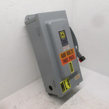 Square D H362AWK Ser E1 60A Fusible Safety Switch Disconnect 600V 60 Amp H362 3R (AH0346-3)