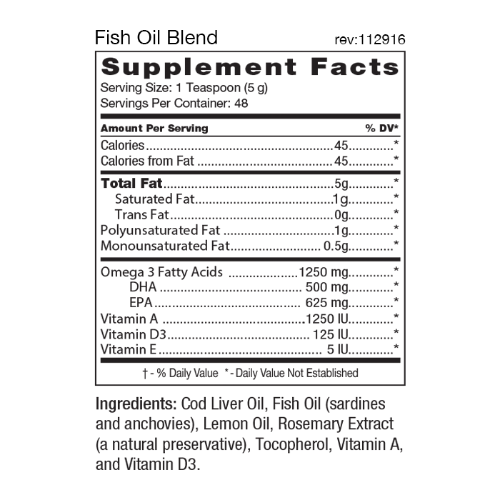 Fish Oil Blend Eat Right 4 Your Type Dr. D'Adamo