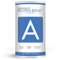 Clean protein powder blend with no added sugar personalized for Blood Type A
