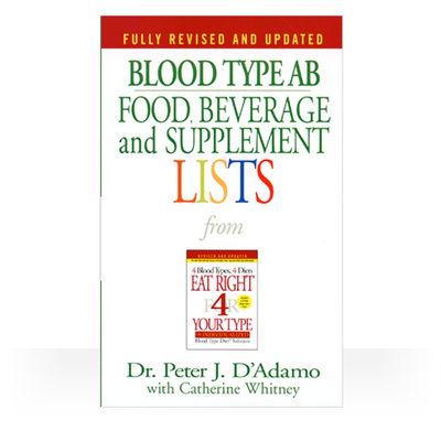 Pocket Book Type Ab Is The Ultimate Food Dining And Dietary Supplement Guide For Those With Blood Type Ab