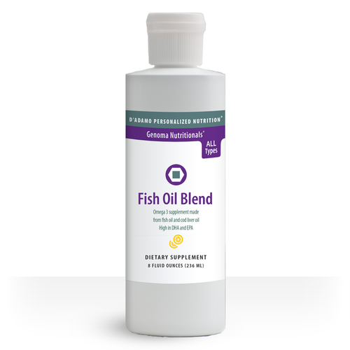Fish Oil Blend Liquid - Natural cod liver and fish oils for a pure source of Omega-3 fatty acids