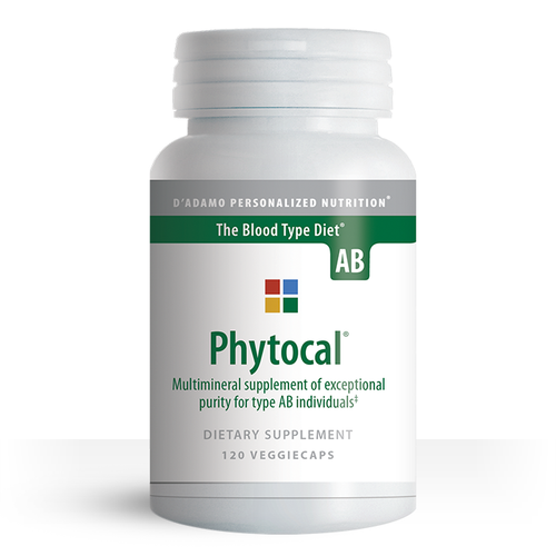 Multimineral and calcium supplement for Blood Type AB - Phytocal AB