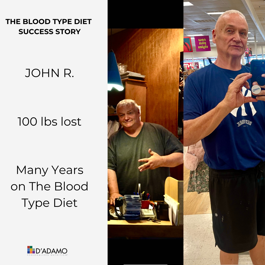 100 Pounds Down: John’s Inspiring Journey with The Blood Type Diet