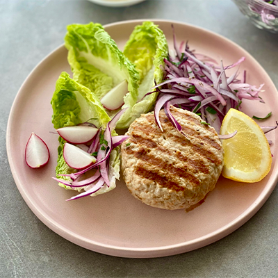 Turkey Burgers with Garlic Spread | Right 4 All Types