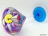 Hand-painted Sunset Martini Glass - side view