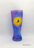 Halloween hand-painted beer glass