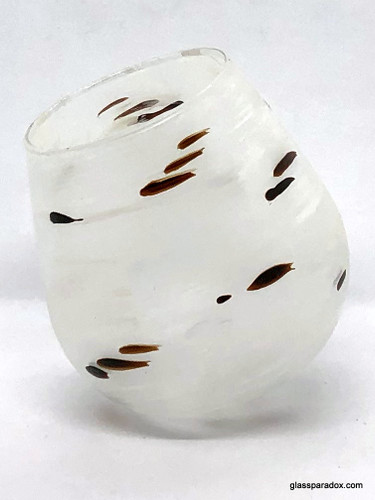 Hand-painted Birch Wobbly Wine - alternate view