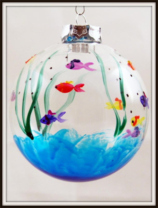 Hand-painted Fish Ornament