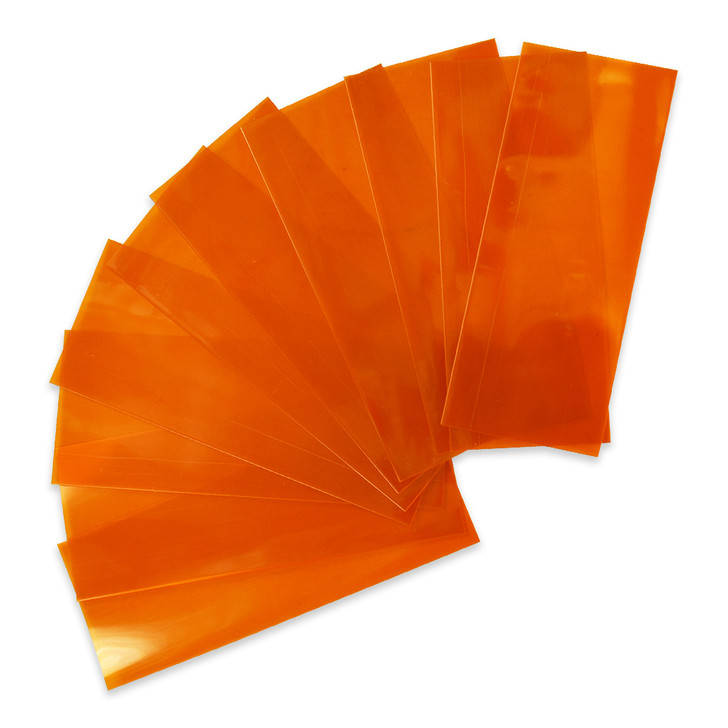 18650 Battery Wraps - 10pcs - Translucent Orange