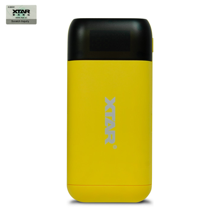 XTAR PB2SL Portable Power Bank Charger - Yellow