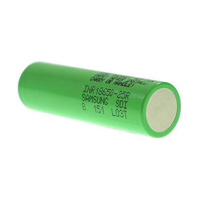 Samsung 25R 2500mAh 18650 Lithium Battery (Dual)