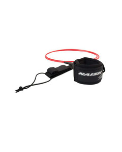 NAISH LEASH 6' BLACK STRAIGHT FOIL LEASH