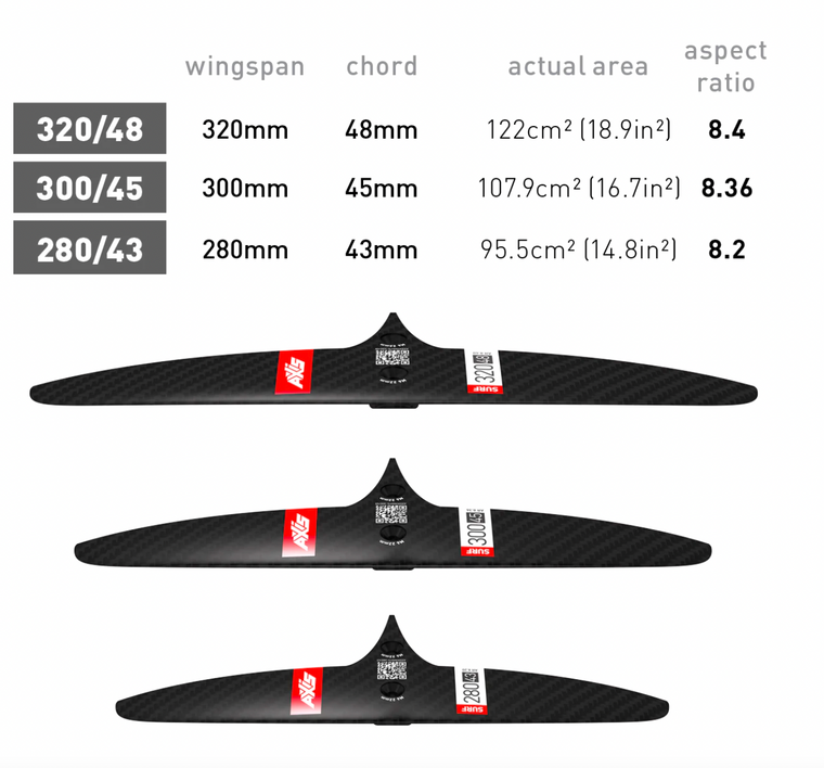 Axis Skinny Surf Rear Wing