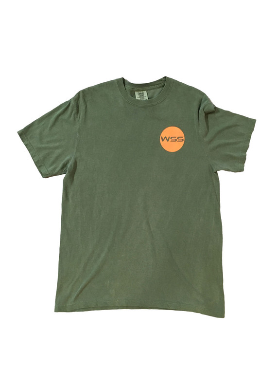 Front of green t-shirt