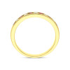 18ct Yellow Gold Ruby & Diamond Channel Set Eternity Ring