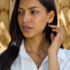 9ct Yellow Gold Multi-Stone Amethyst & Iolite Drop Earrings