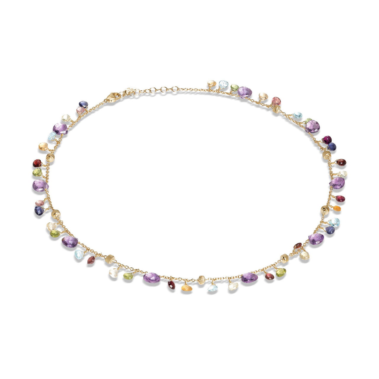 Jaipur 18K Yellow Gold Single Strand Mixed Gemstone Bracelet