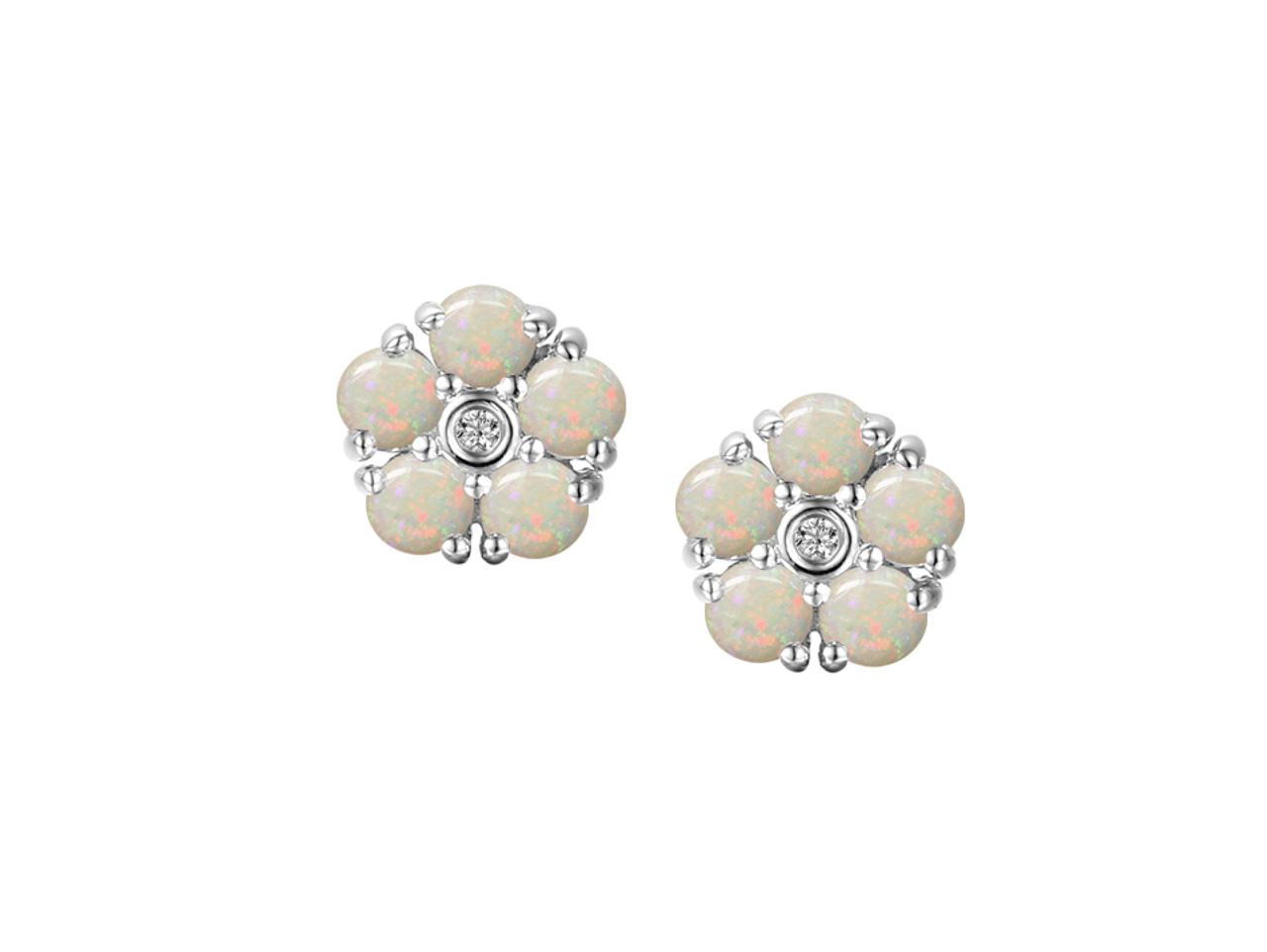 Krista Flower Cluster Stud Earrings – Noellery