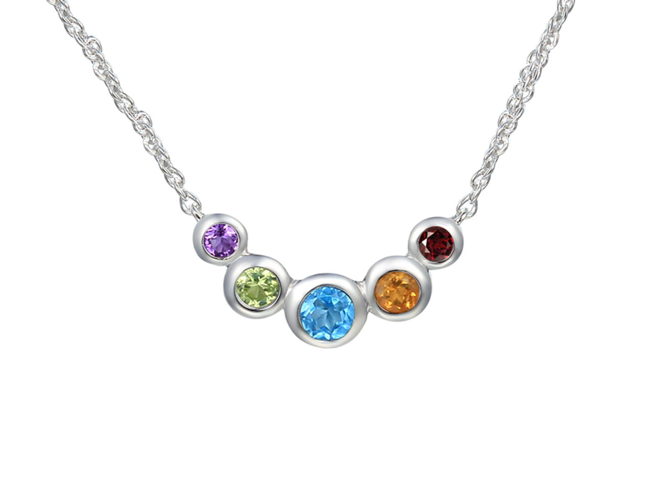 Nicky Butler Sterling Silver Multi-Gemstone Necklace - Yourgreatfinds