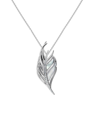 Small Diamond Feather Necklace | 14-Karat – Golden Thread, Inc.