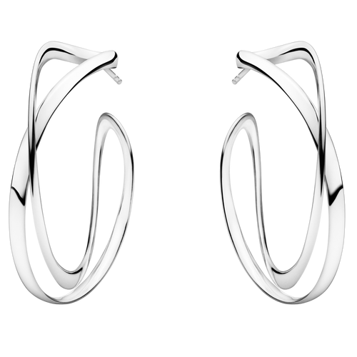 Georg Jensen Silver Infinity Earrings 