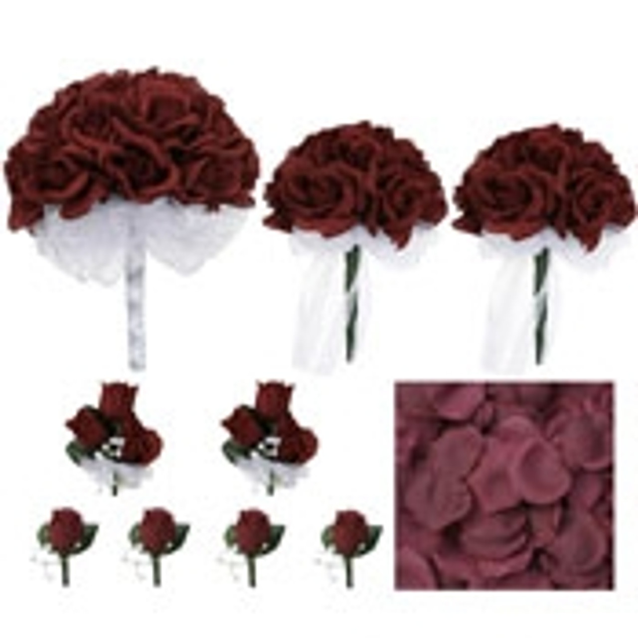 Burgundy Wedding Bouquets