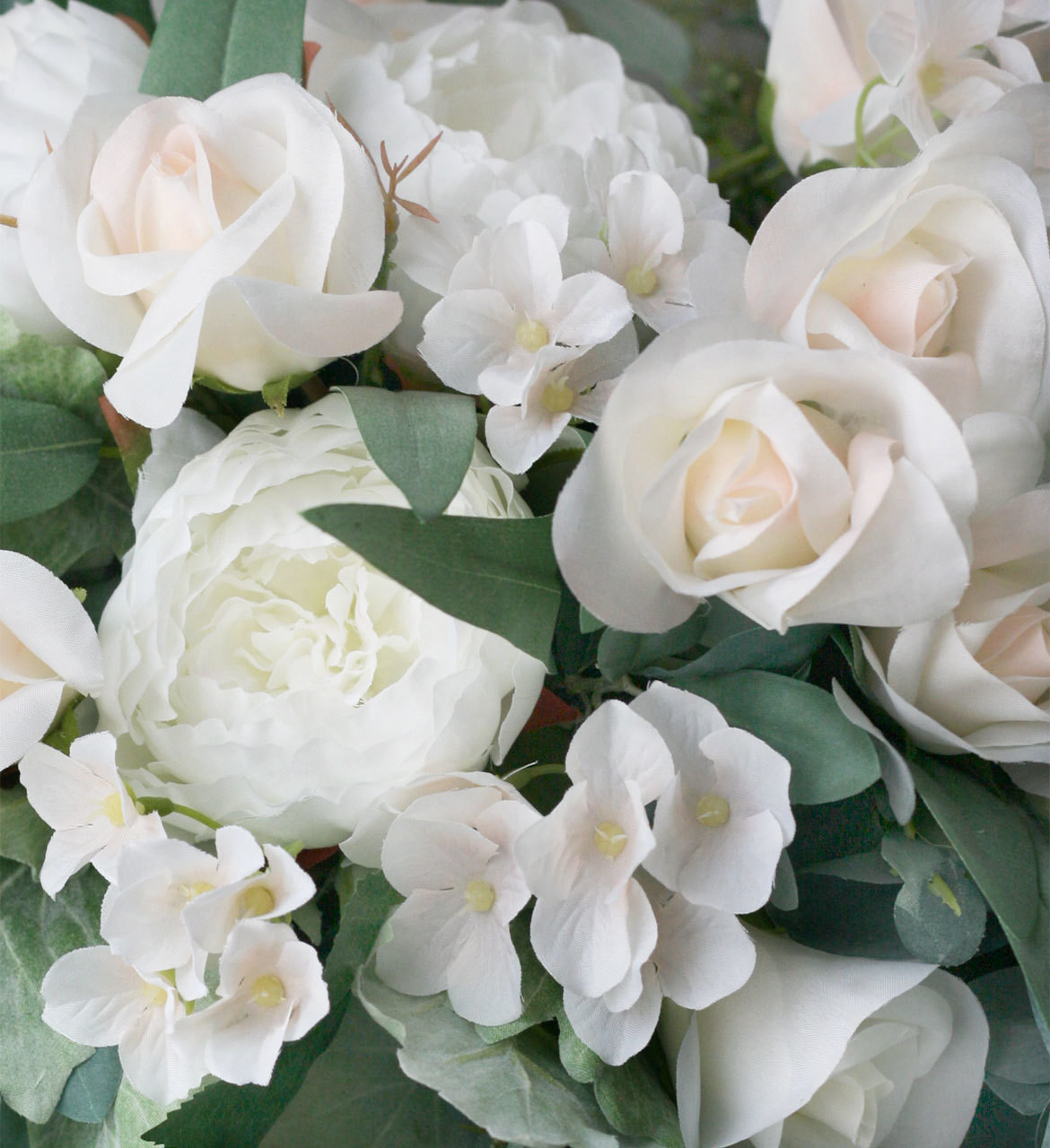 Artificial & Silk Classic Rose Bridal Bouquet – Beaudry Flowers