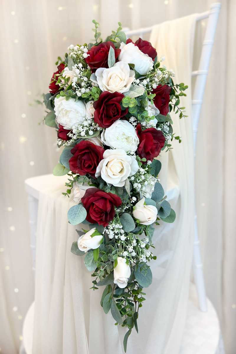 Silk Wedding Flowers Annabel Artificial Roses Wedding Bouquet