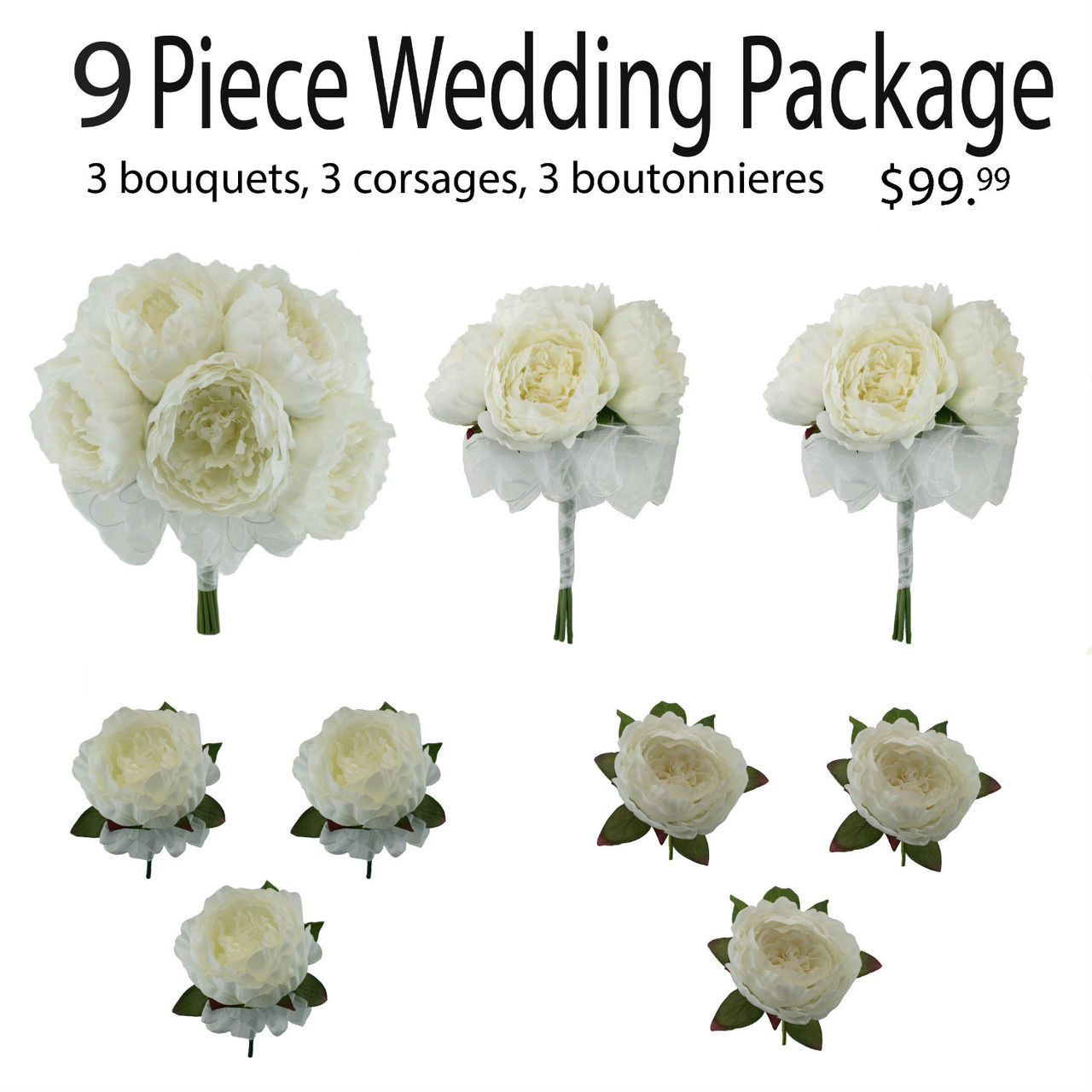 discount silk bridal bouquets