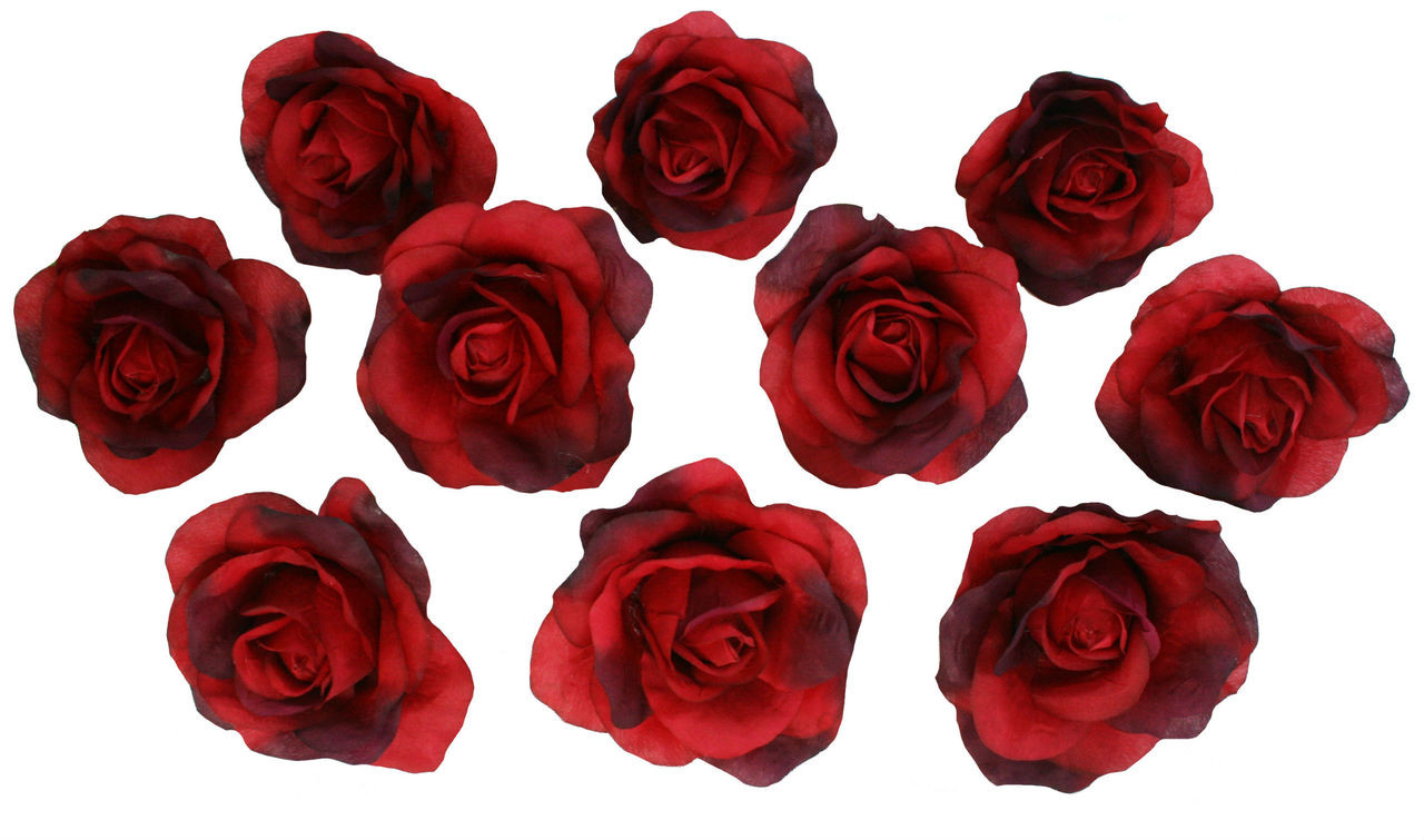 Red Rose Heads | Artificial Flowers | Wedding Centerpieces ...
