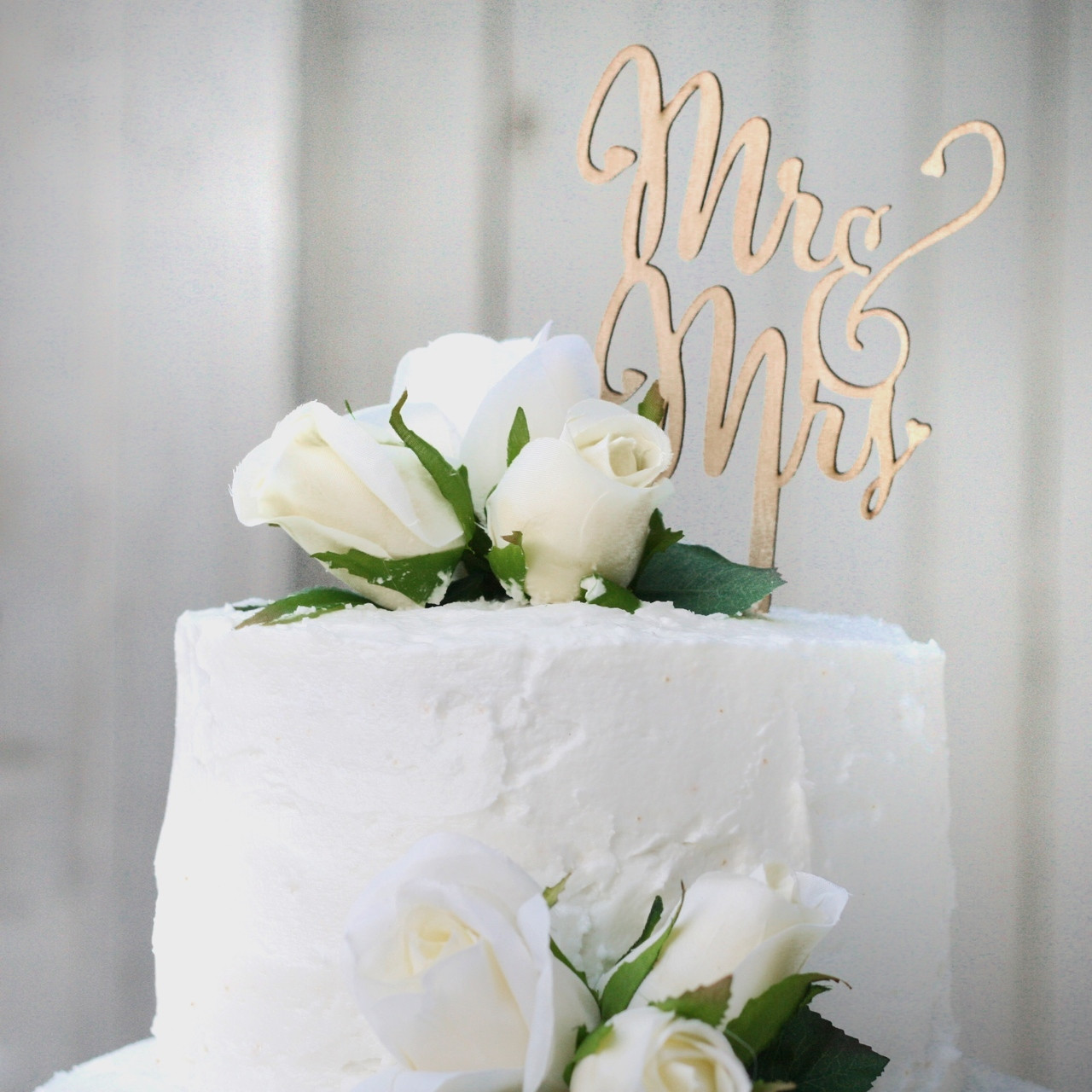 Wedding Cake Topper with Roses Decorations for Reception ...