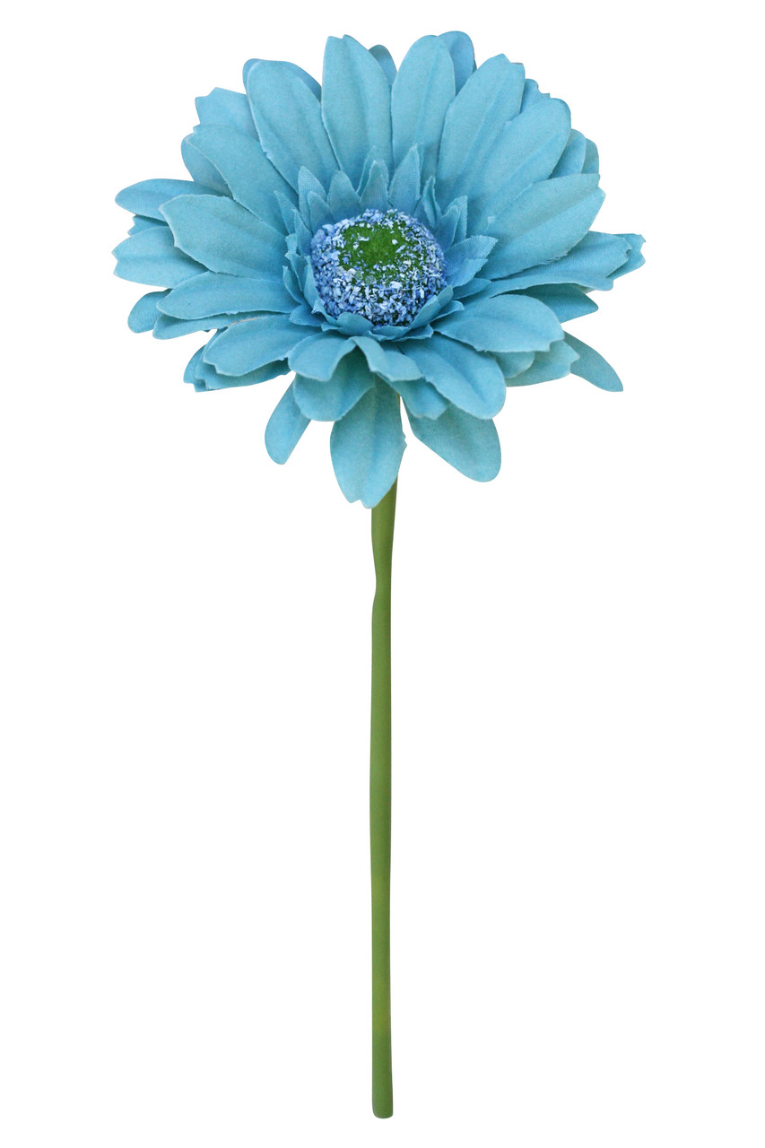 teal artificial flowers