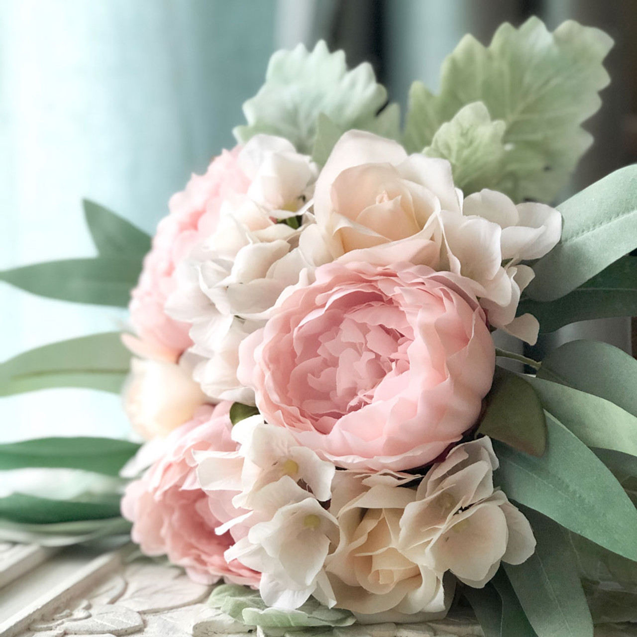 eucalyptus bridesmaid bouquet