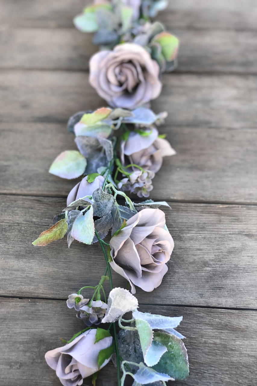 silver artificial flowers