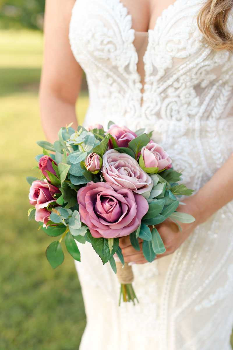 Bridesmaids Wedding Bouquets Dusty Rose Mauve