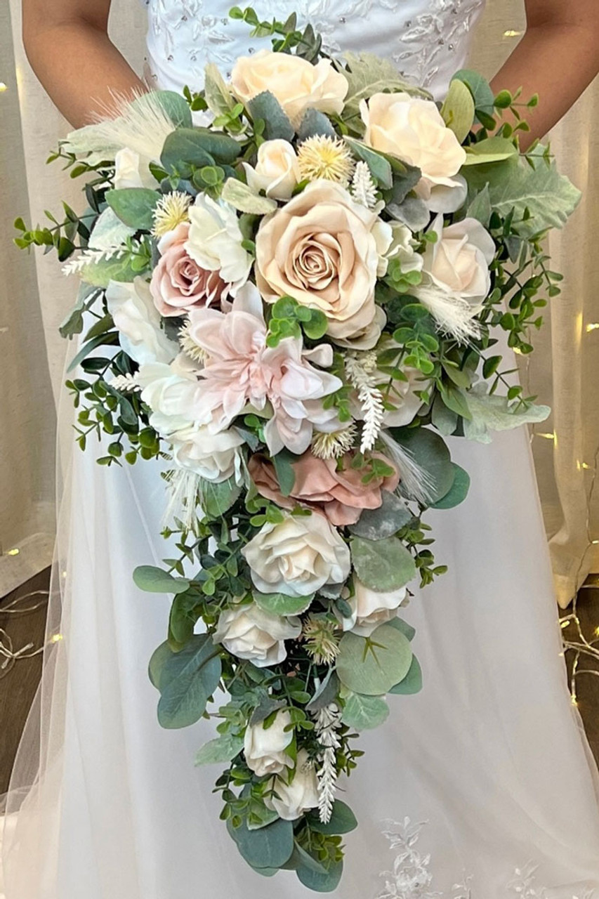 Bridal Bouquet Wrap Made From Wedding Dress